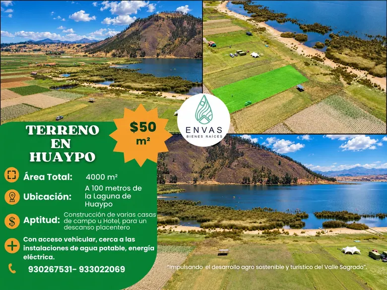 Vista de Terreno en Laguna · Huaypo