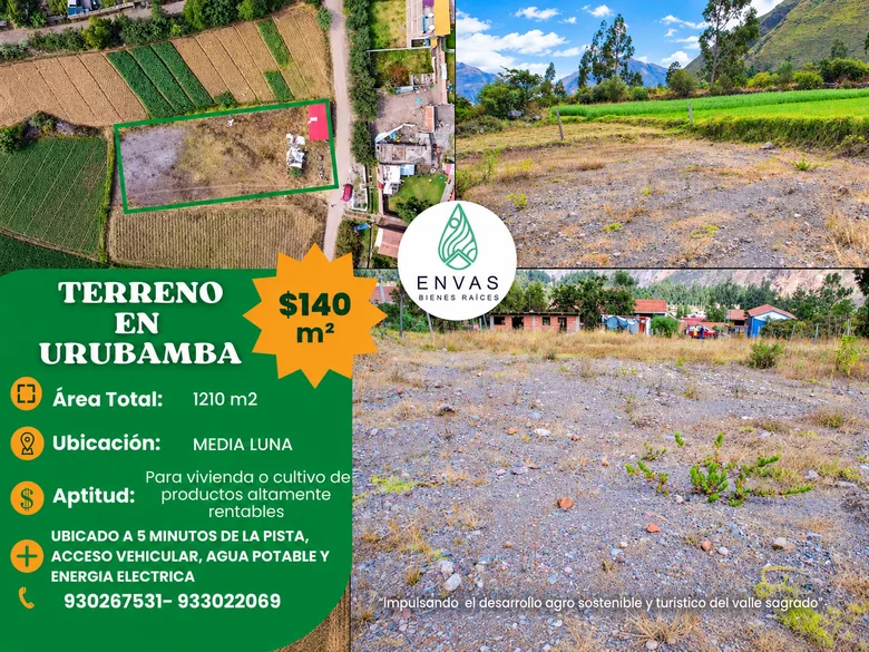 Vista de Terreno en Media Luna · Urubamba
